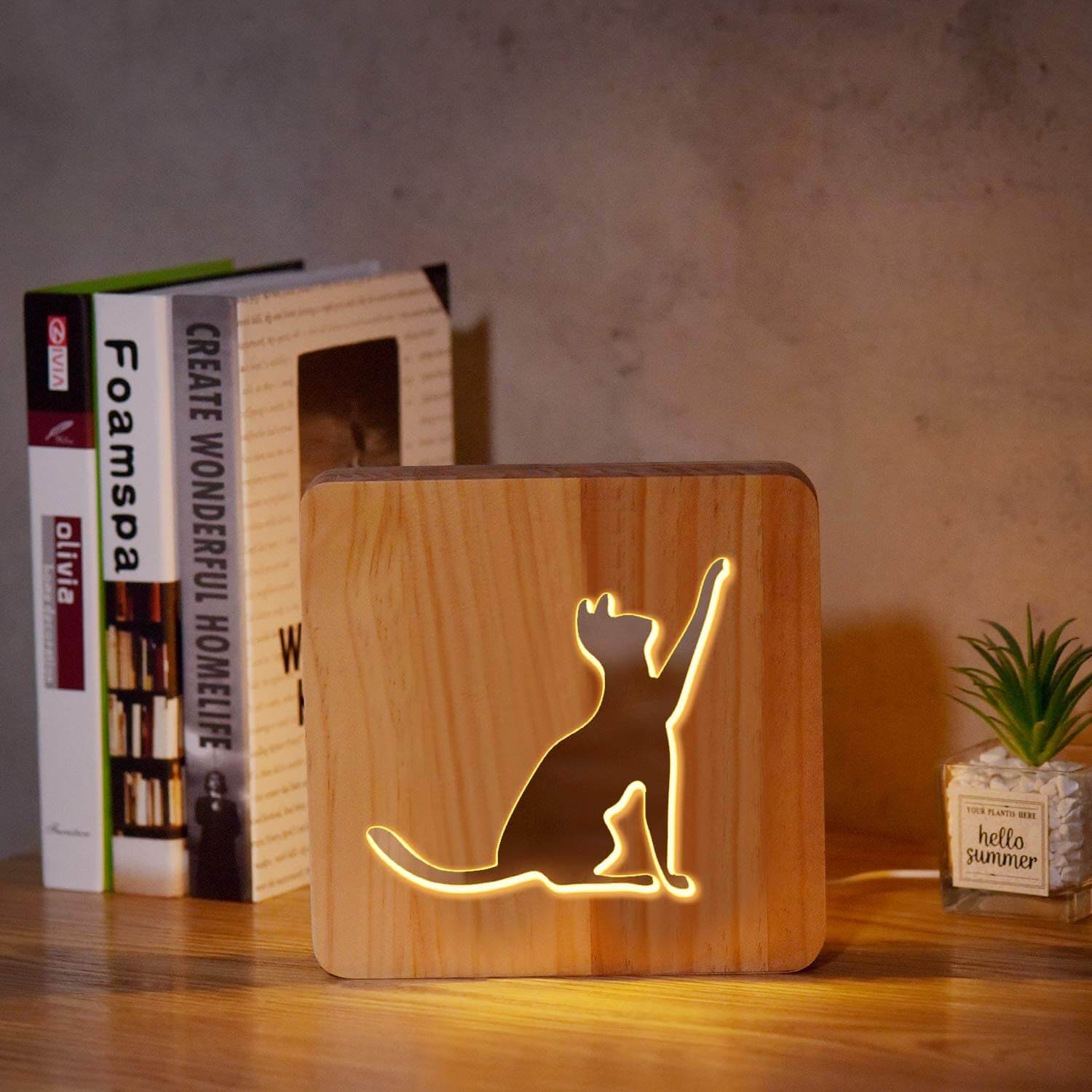 3D Tierlampe aus Holz – Ein bezaubernder Begleiter