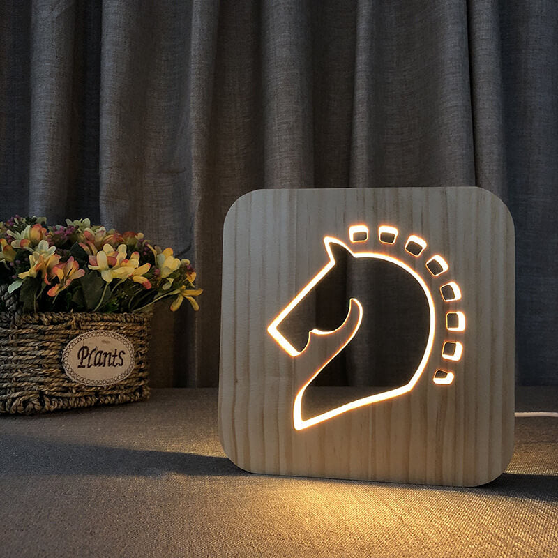 3D Tierlampe aus Holz – Ein bezaubernder Begleiter