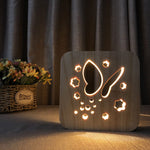 3D Tierlampe aus Holz – Ein bezaubernder Begleiter