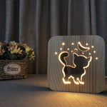 3D Tierlampe aus Holz – Ein bezaubernder Begleiter