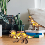 3D Wooden Carved Dinosaur Decorations