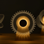 3D Holz Musikmühle mit Licht