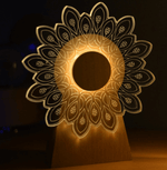 3D Holz Musikmühle mit Licht