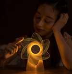 3D Holz Musikmühle mit Licht