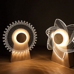 3D Holz Musikmühle mit Licht