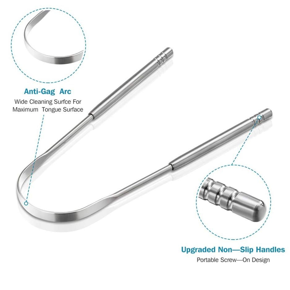 3-Piece Stainless Steel Tongue Cleaner Set | ZungenFrisch