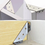 Stable stainless steel furniture corner connectors for perfect support