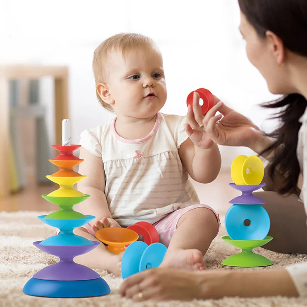 Diabolo Stacking Tower – Creative Toy for Stacking Fun