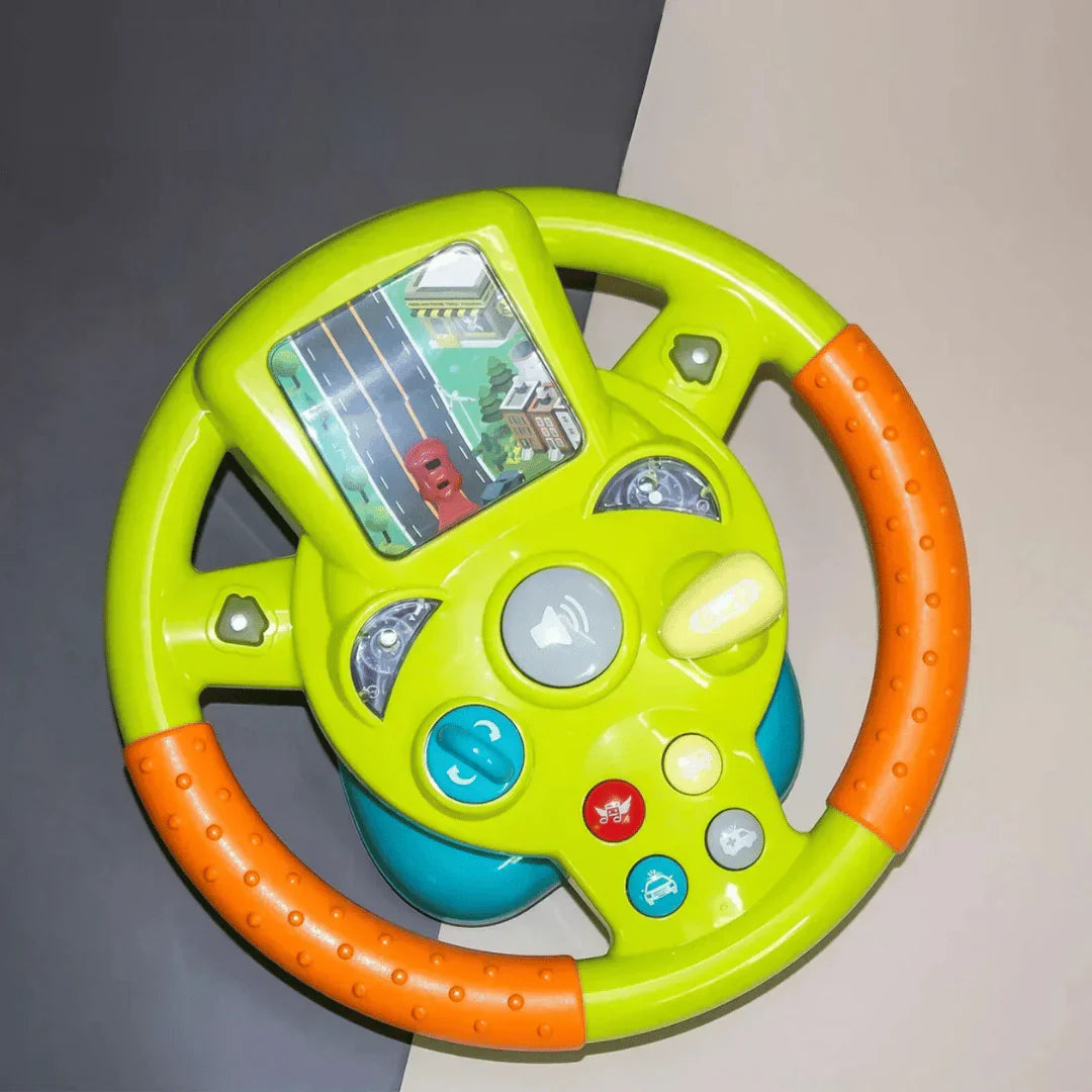 Interactive Kids' Steering Wheel with Screen – Mini Toy for Driving Fun