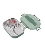 Stainless Steel Lunch Box with 3 or 4 Compartments for Fresh Meals