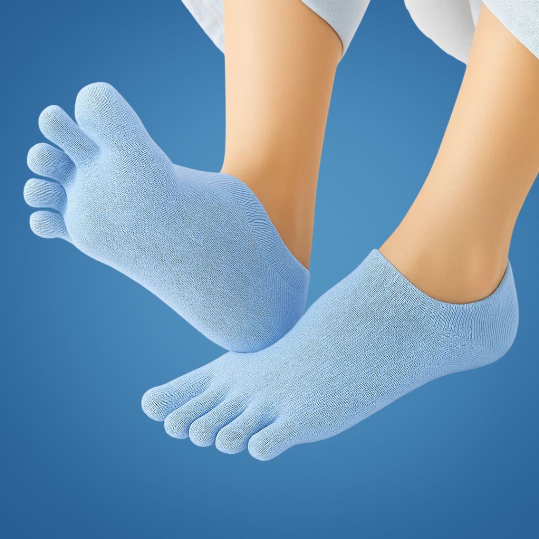 Invisible Toe Socks for Women – Non-Slip, Breathable Mesh, Low Cut, Blister Prevention and All-Day Freshness