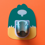 Self-adhesive Shower Head Holder in Cartoon Design