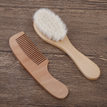 Set of Comb and Brush for Babies – Wooden Hairbrush with Natural Bristles