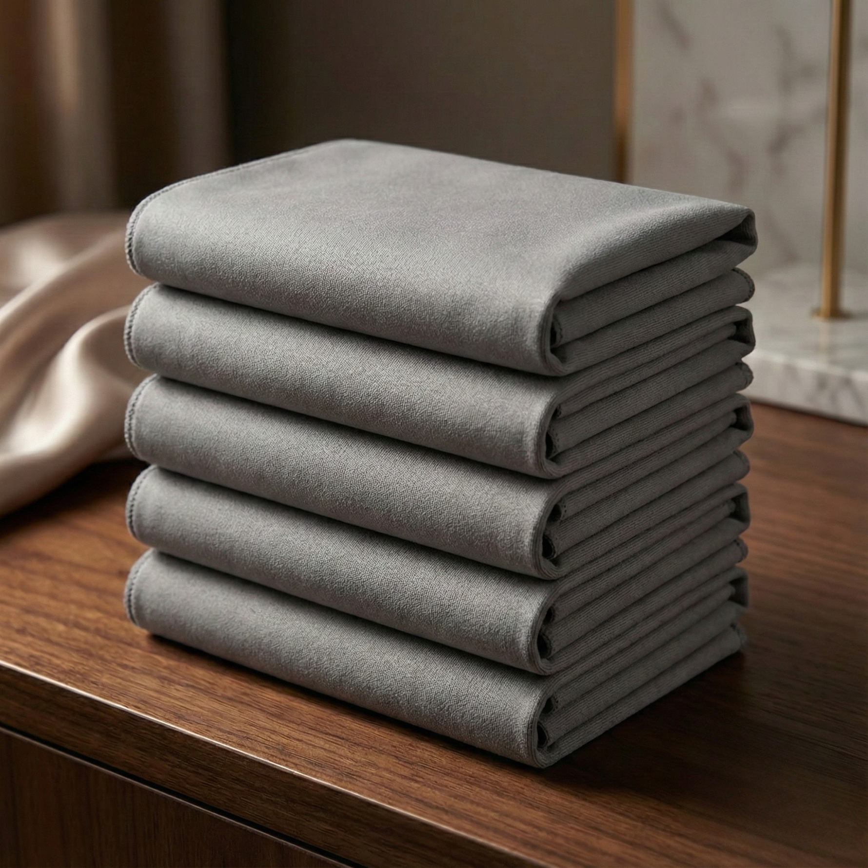 Crystal Clear Microfiber Cleaning Cloths for Streak-Free Cleaning (10 Pack)