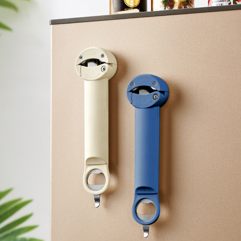 Adjustable stainless steel can opener