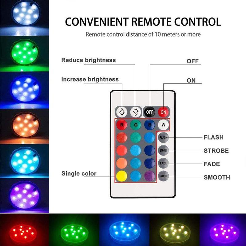 Wasserdichtes LED-Licht mit Magnet-Fernbedienung für Pools