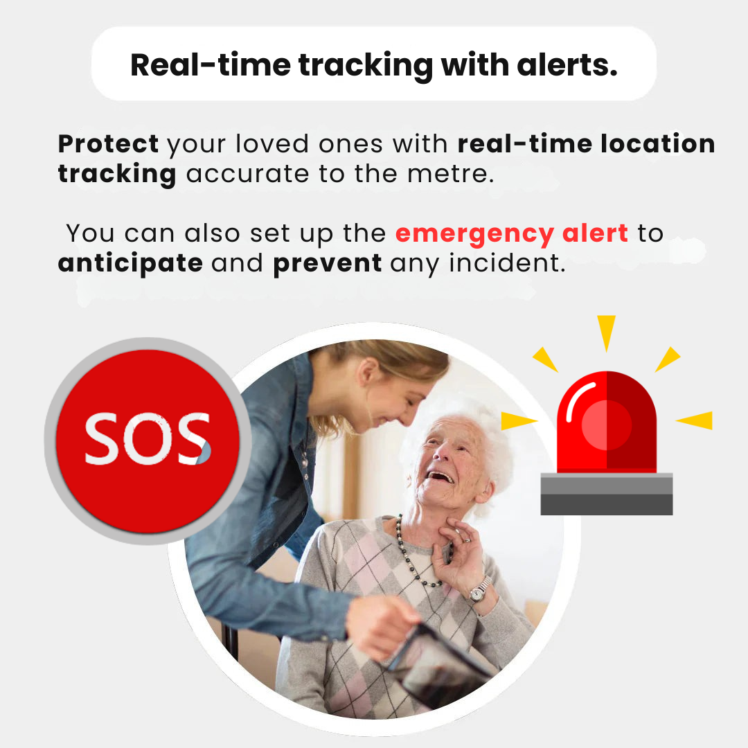 SichereSenior | GPS Tracker for Seniors | Real-time tracking, waterproof & no monthly fees for your peace of mind