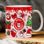 3D Luftige Weihnachtsbecherumhüllung