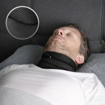 Neck support pillow for the relief of neck pain and snoring