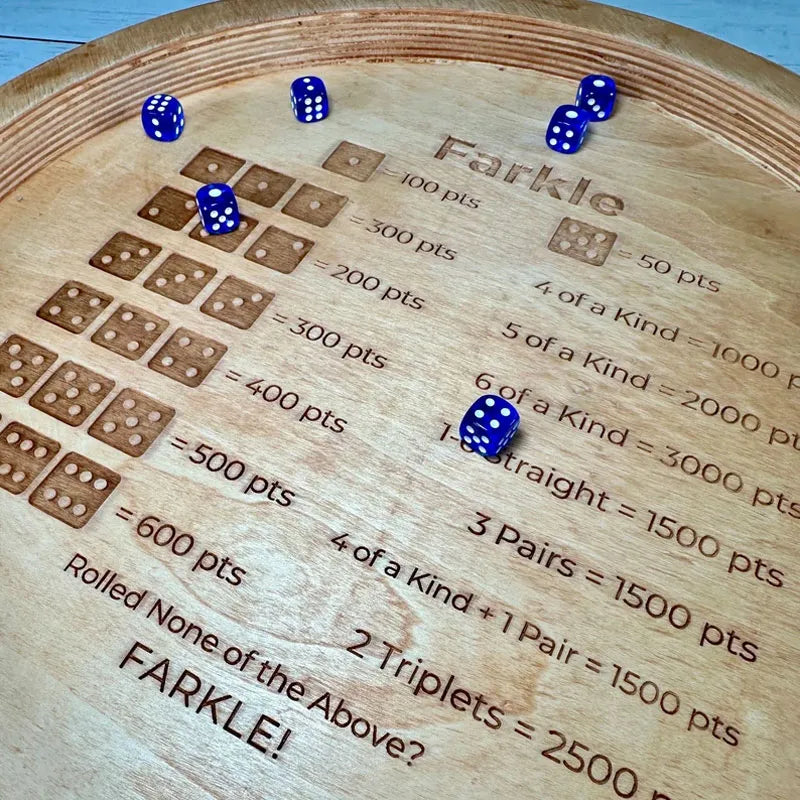 Würfelspaß | Eleganter Würfelteller für Spieleabende