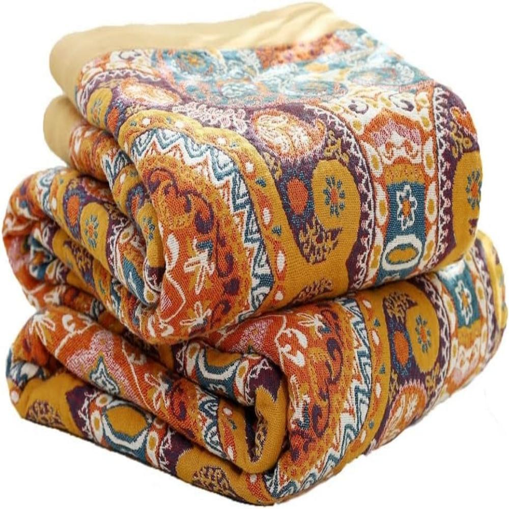 Refreshing Boho Reversible Blanket made from 100% Cotton