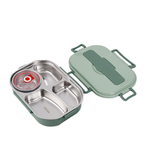 Stainless Steel Lunch Box with 3 or 4 Compartments for Fresh Meals
