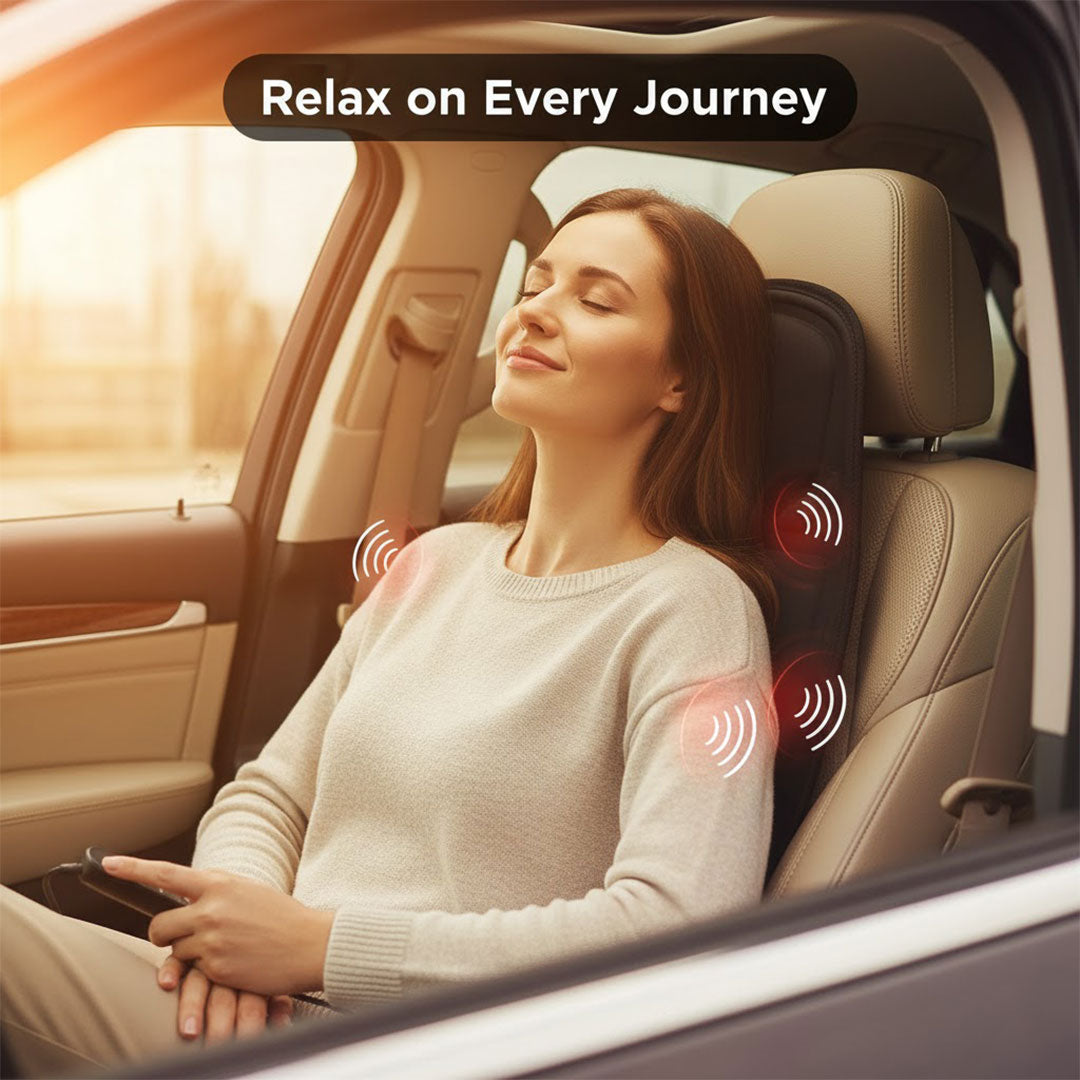 Warming Massage Cushion for Chair and Car - Pure Relaxation