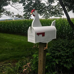 Landleben Briefkasten | Charmantes Design | Wetterfestes Metall | 20x20x10 cm