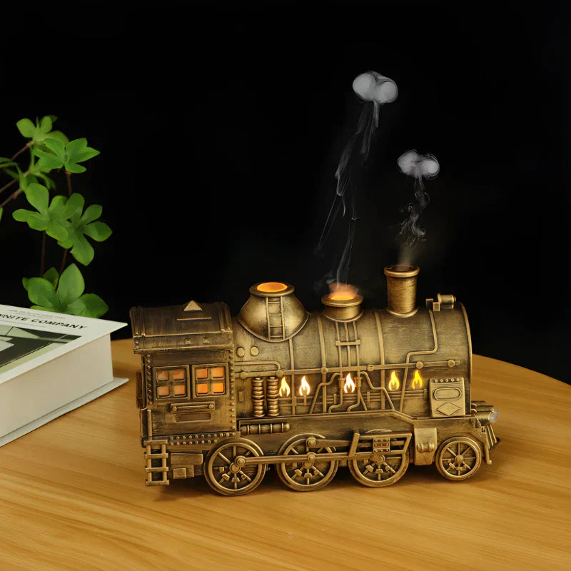 Nostalgic locomotive-design humidifier
