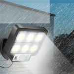 Solar-Powered Outdoor Light with Motion Sensor – 72 COB LEDs, Remote Control, Weatherproof Garden Lighting