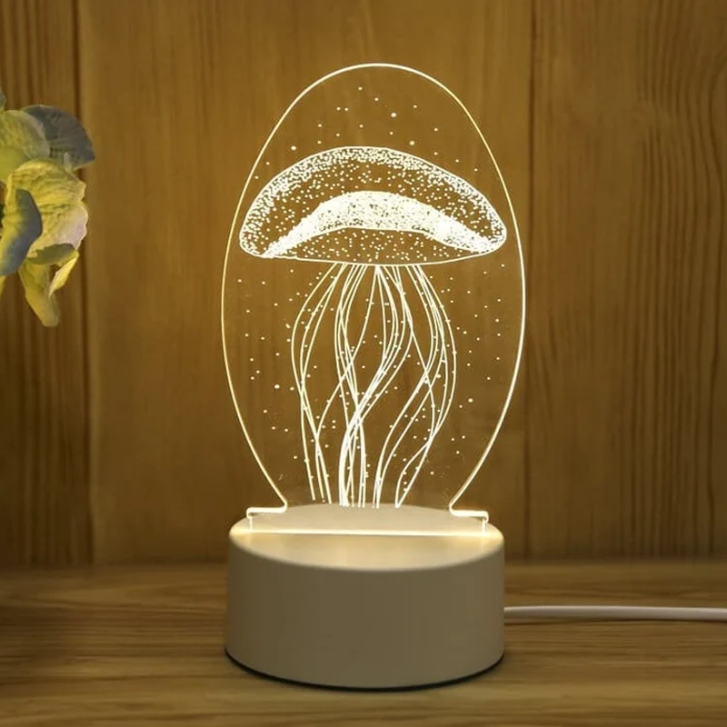 3D Illusionslicht mit USB-Anschluss für zauberhafte Akzente