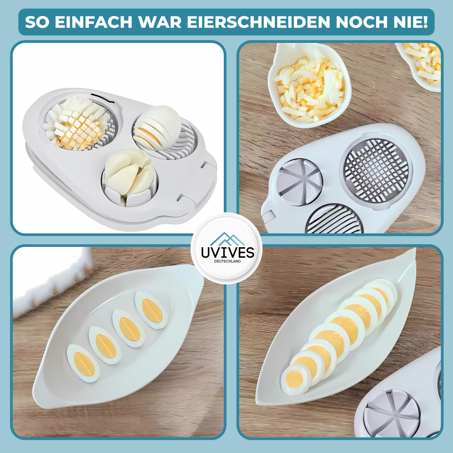 EierProfi – 3-in-1 Eierschneider für perfekte Ergebnisse