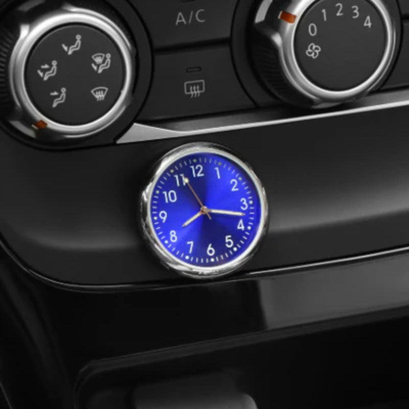 Mini Analog Uhr für Auto – Stilvolles Klebendes Design für Innenraum