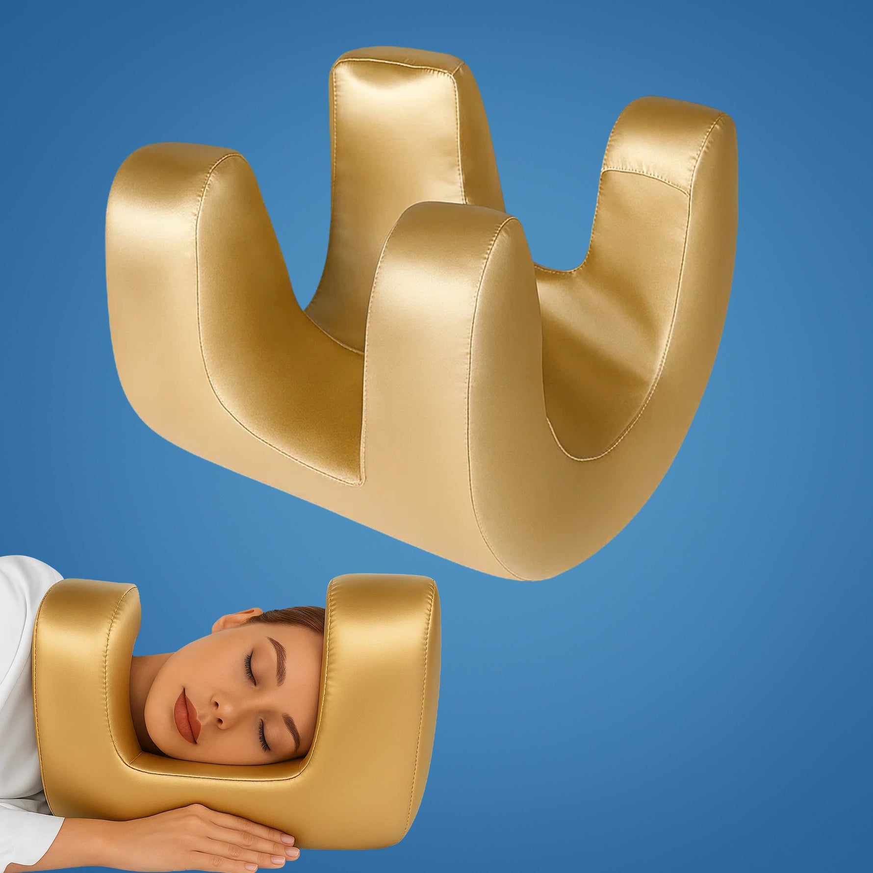 Night Dream | Anti-Wrinkle Pillow – Innovative Memory Foam – Ergonomic Design – Promotes Skin Care – Ideal for Side and Back Sleepers