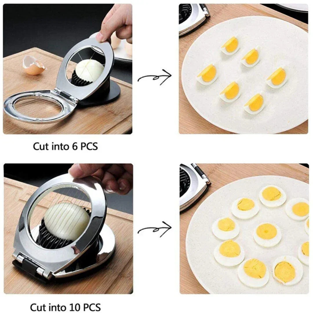 Egg Slicer by ChefMaster - 3-in-1 for Effortless Slicing!