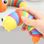 Caterpillar toy for children with sensory elements