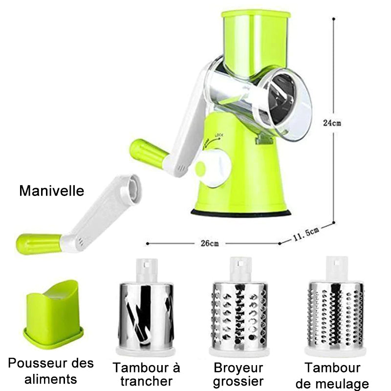 Multifunctional Vegetable Slicer with 3 Blades