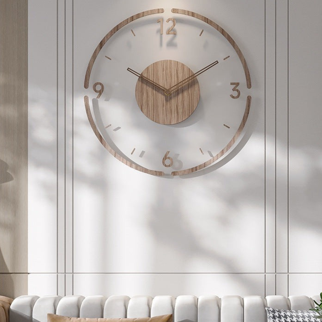 35 cm Stylish Solid Wood Wall Clock for Every Home