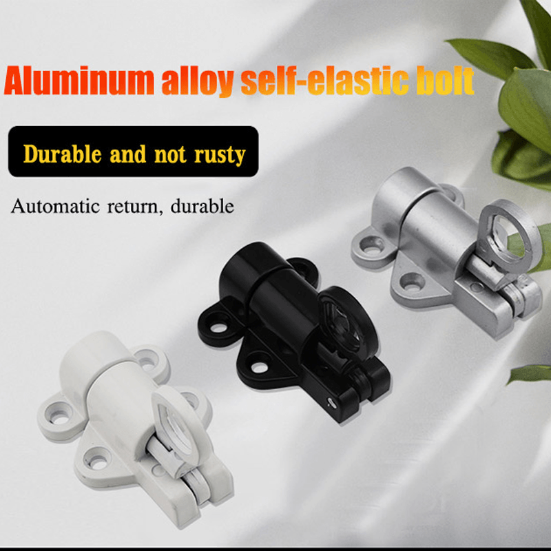 Spring mechanism for automatic aluminum window locking