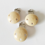 DIY Baby Accessories Wooden Clip with Metal Clasp for Baby Equipment