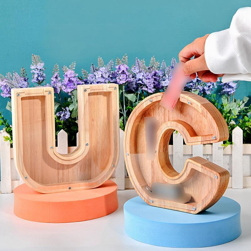 26-letter piggy bank from English