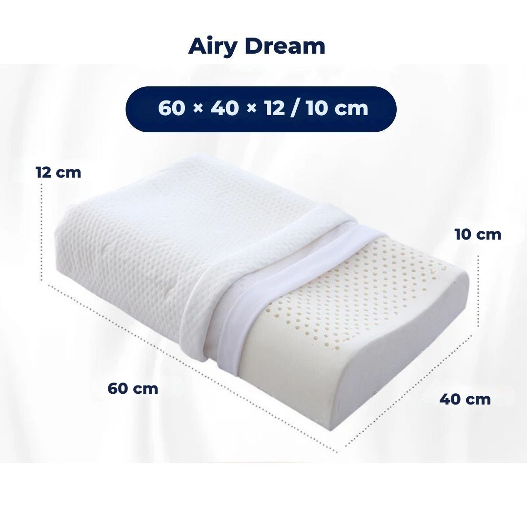 Natural Latex Neck Support Pillow - Orthopedic Pillow for Neck Pain - Comfortable and Supportive - Better Sleep