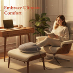 Spacious foot warmer with individual temperature settings