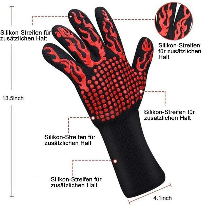 MaxiGrip Profi Grillhandschuhe – Hitzeschutz für alle Anwendungen