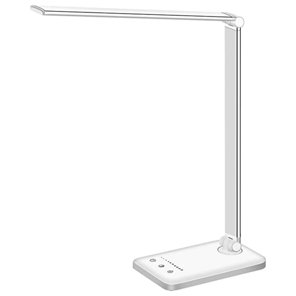 Moderne Schreibtischlampe mit USB-Anschluss und 5 Lichtmodi
