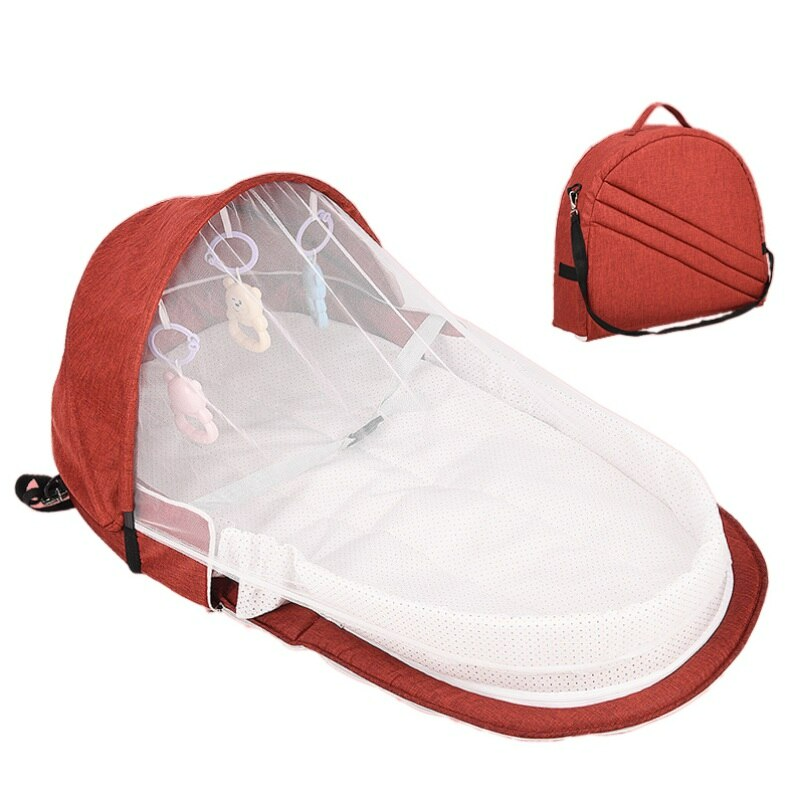 Portable Baby Crib with Mosquito Net – Lightweight and Perfect for Travel