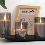 3D Flickering LED Candles in a Set