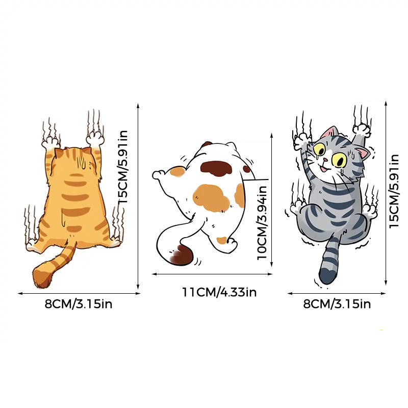 Cute Cat Comic Car Stickers