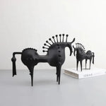 Moderne Metallskulptur eines Pferdes | EquinoxArt