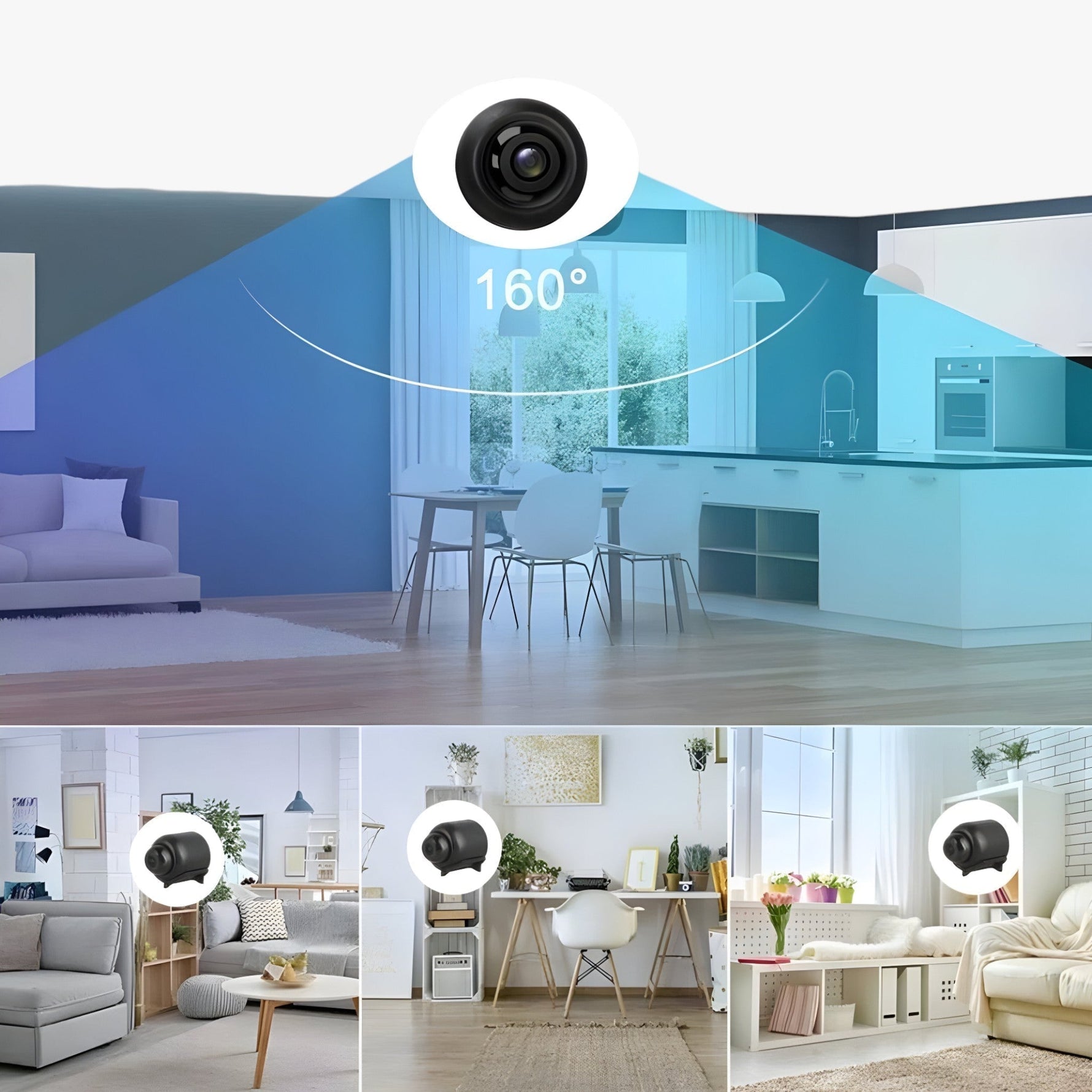 Uniko HD Mini Surveillance Camera – Wireless 1080P with Night Vision and Motion Detection